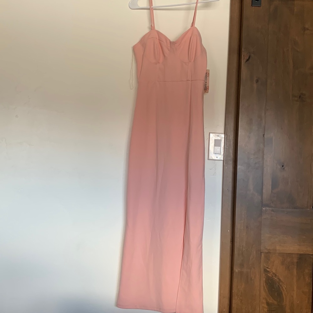 Pink medium mid length cocktail dress